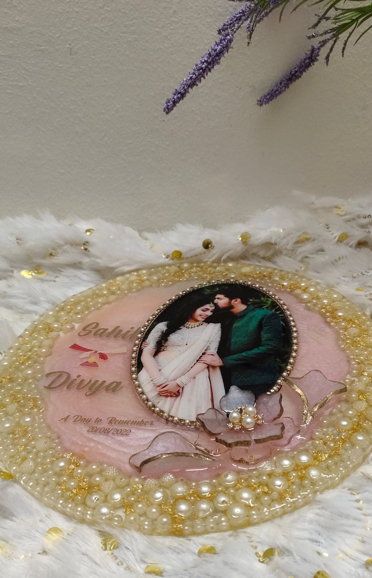 Customised couple photo frame (Size 10inch)