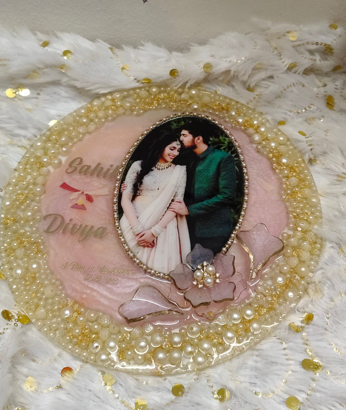 Customised couple photo frame (Size 10inch)