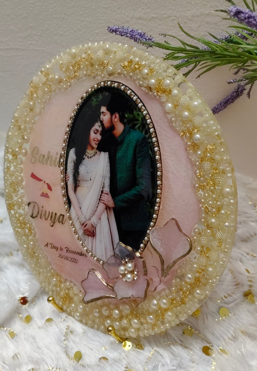 Customised couple photo frame (Size 10inch)