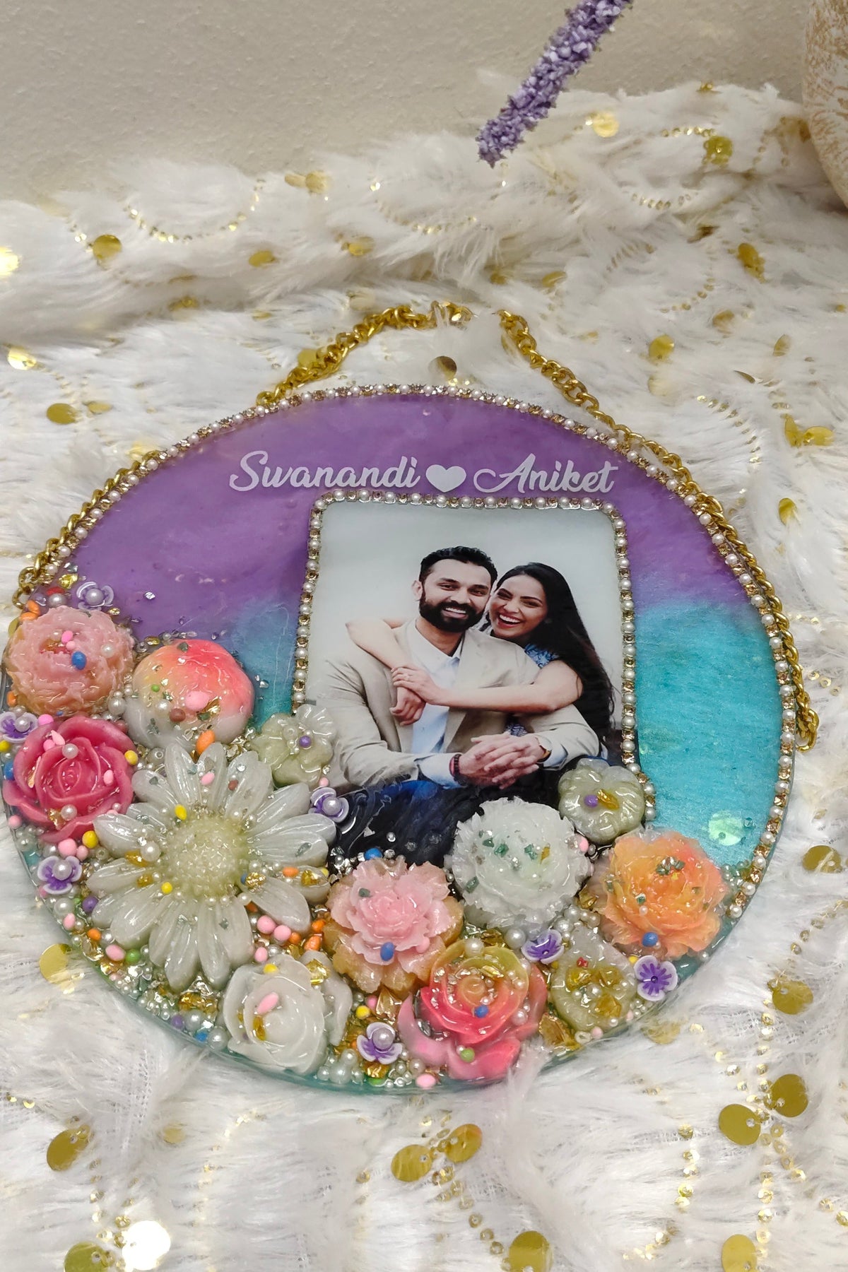 Customised couple photo frame  (8inch)