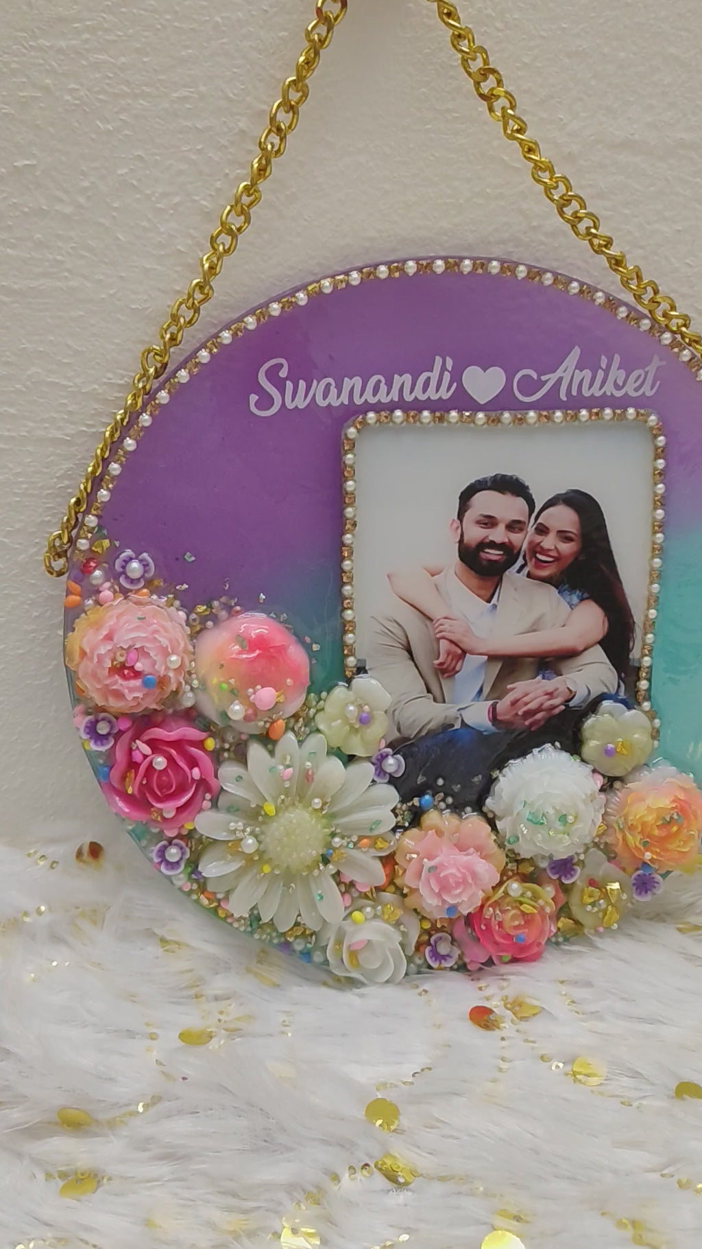Customised couple photo frame  (8inch)