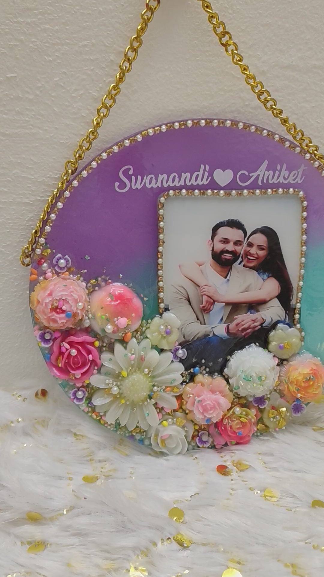 Customised couple photo frame  (8inch)