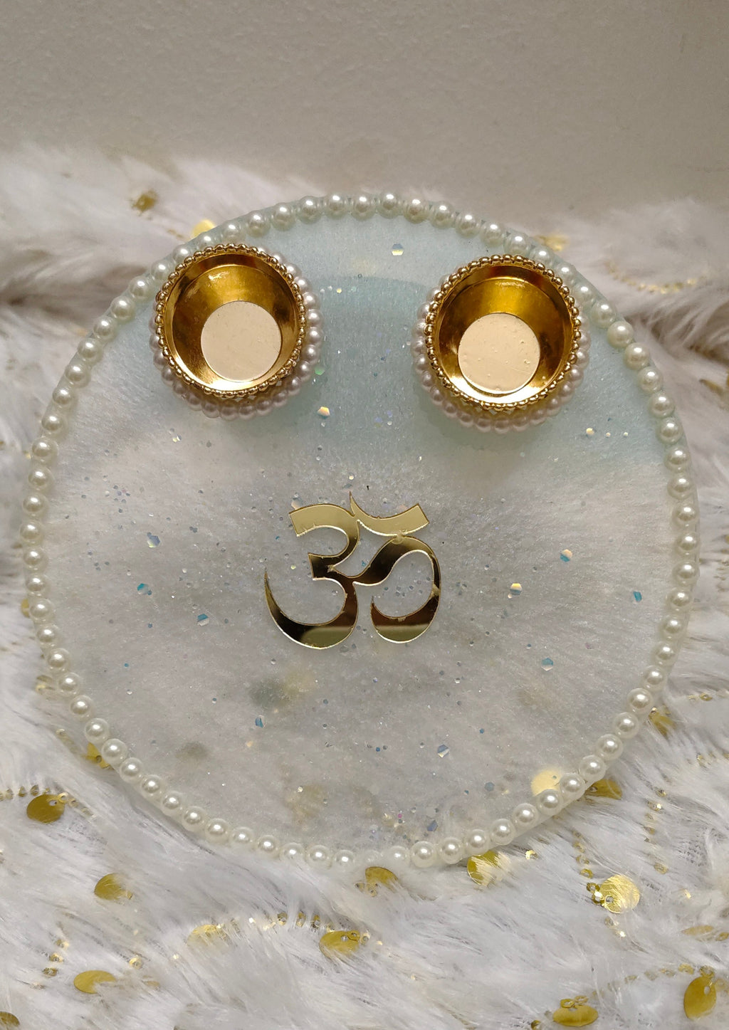 Resin pooja mini platter