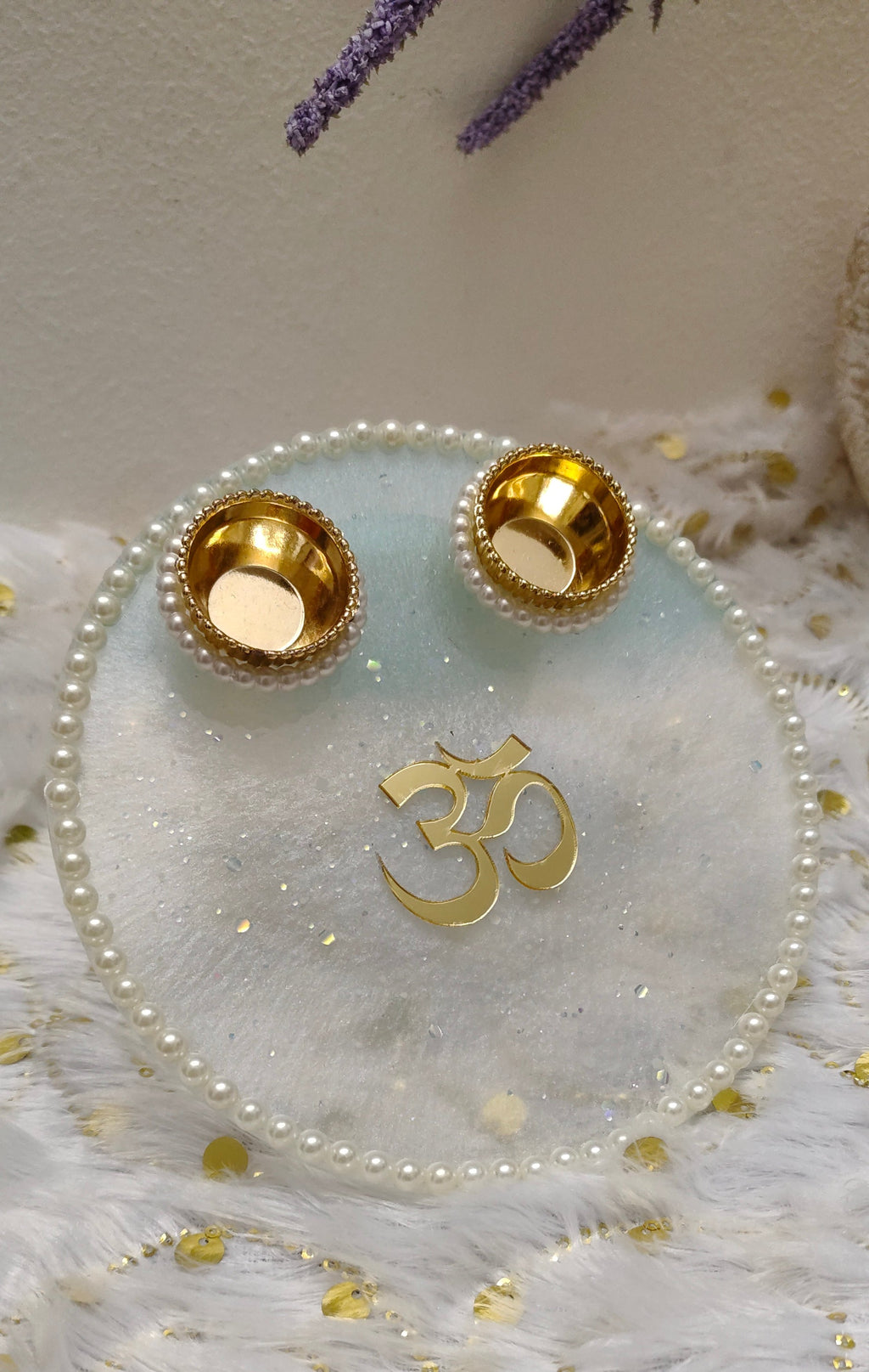 Resin pooja mini platter