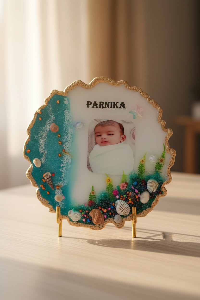 Customised baby photo frame