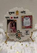 Wedding themed couple photo frame